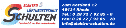 Elektro & L&uuml;ftungstechnik Schulten GmbH & Co. KG - Fachbetrieb des Elektrohandwerks - 